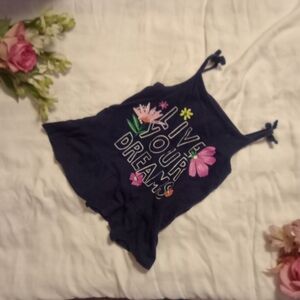 3t Carter's blue tank top